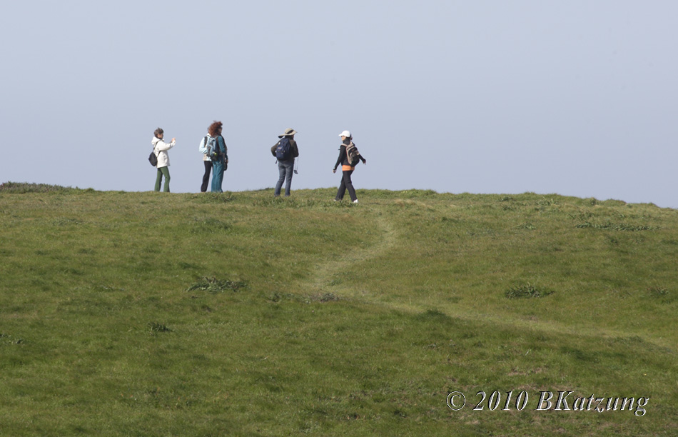 Hikers on the Chimney Rock Trail